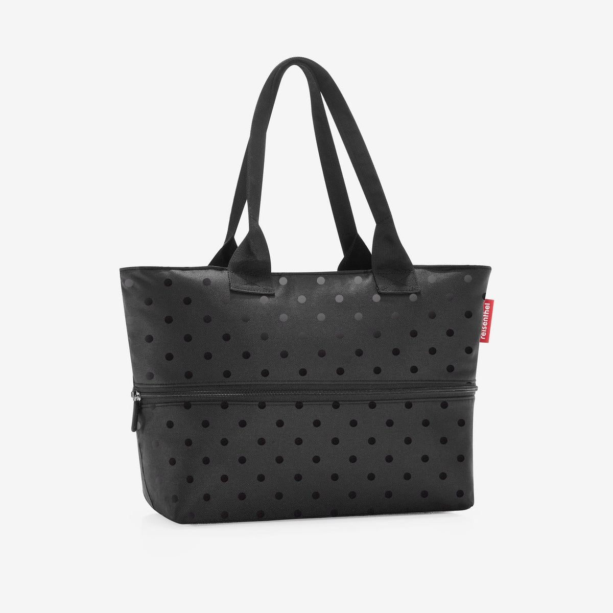 Reisenthel Shopper E1 Glossy dots black – produktový detail