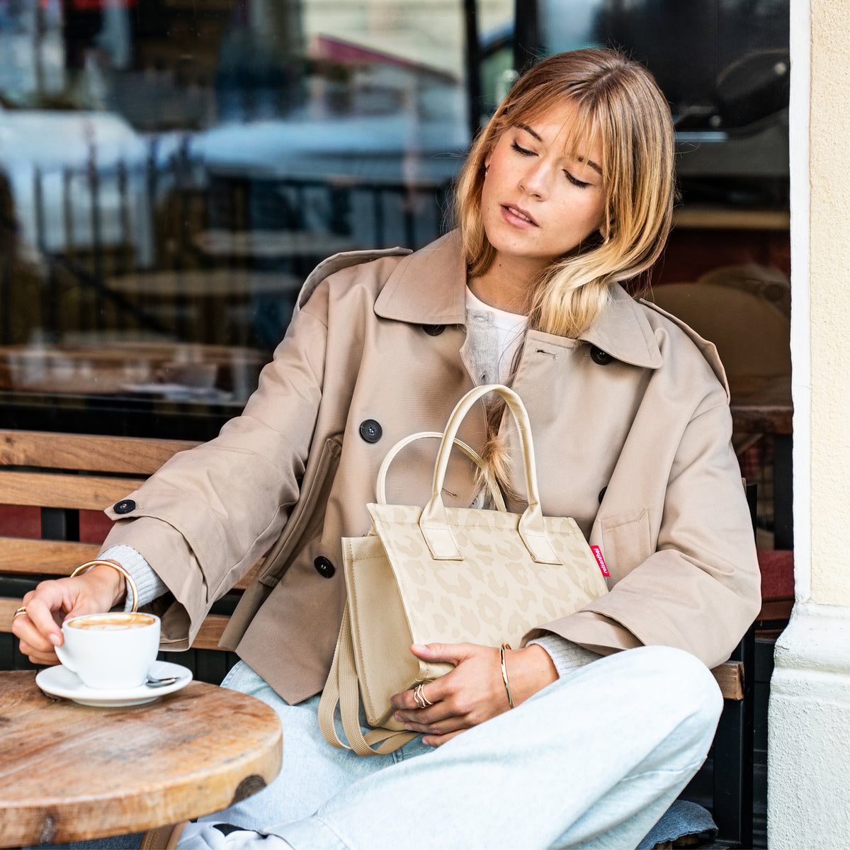 Reisenthel Daily Shopper XS Leo Vanilla – lifestyle fotografie