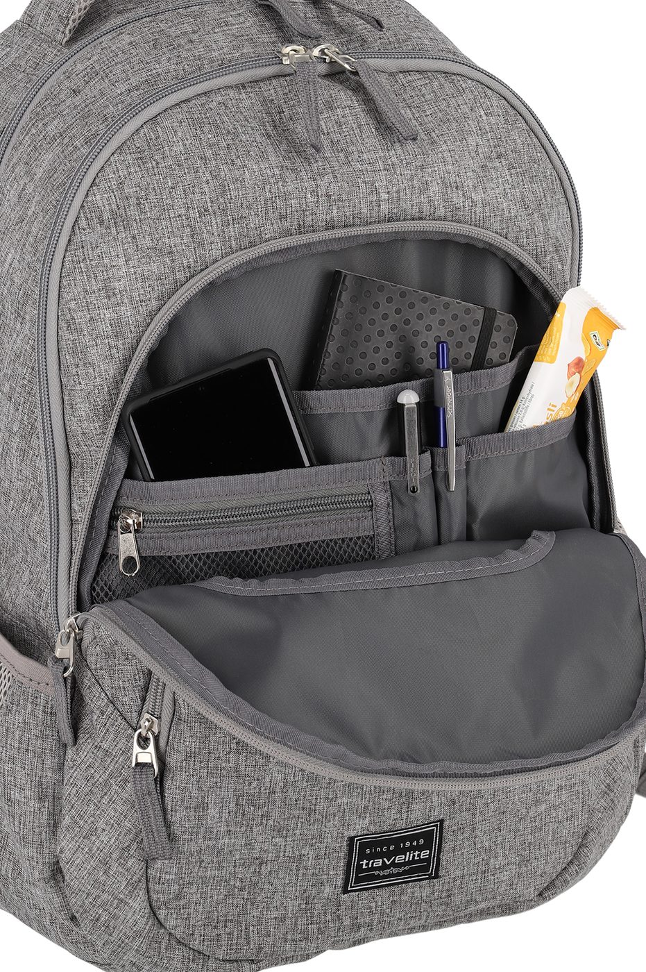 Travelite Basics Backpack Melange – detail provedení 5