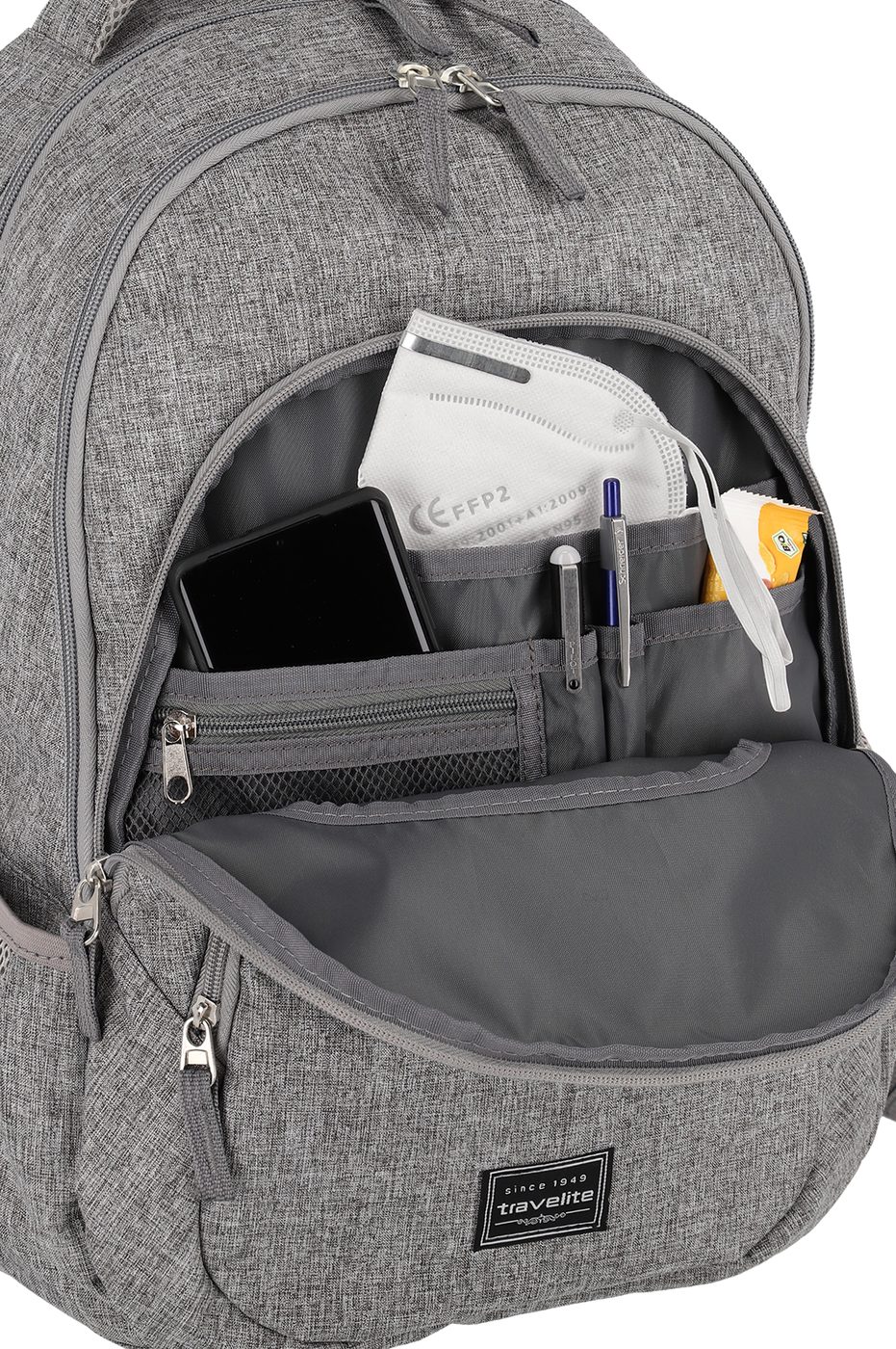 Travelite Basics Backpack Melange – detail provedení 6
