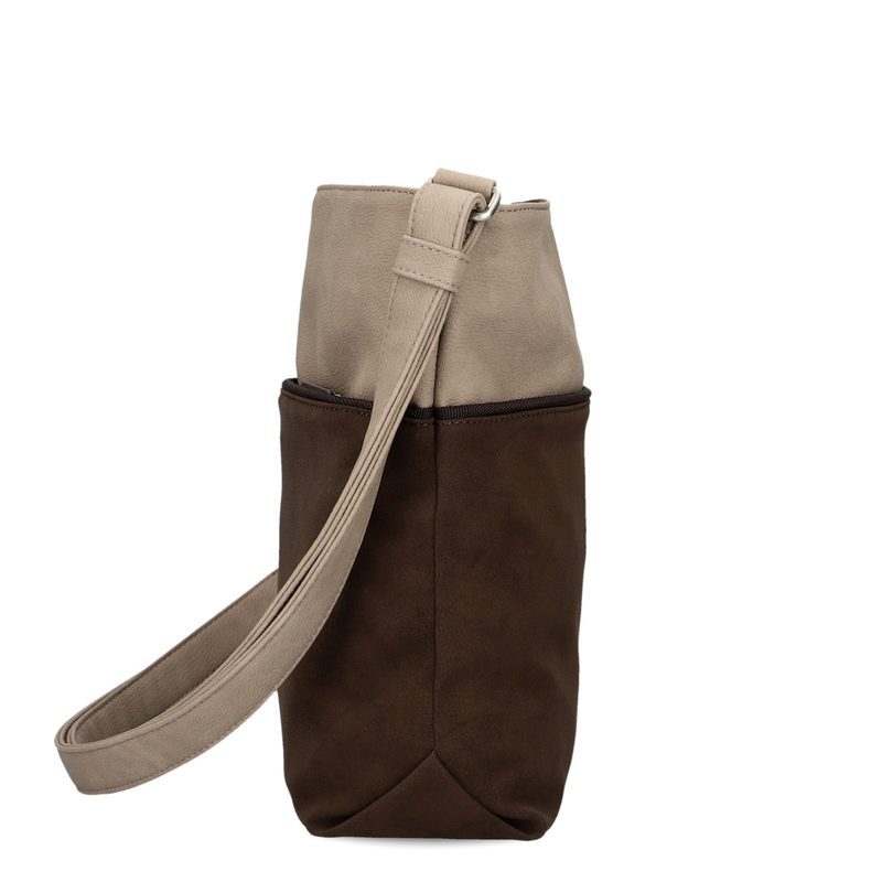 ZWEI J10 – Na rameni i jako crossbody, nubuk-espresso