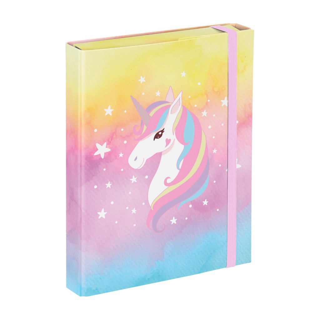 BAAGL Desky na školní sešity A5 Rainbow Unicorn – produktová fotografie 1