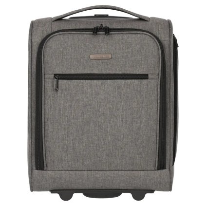 Travelite Cabin 2w Underseater Grey Melange – cestovní kufr, pohled zepředu