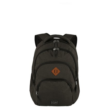 Travelite Basics Backpack Melange Brown 22l – batoh, vnitřní prostor
