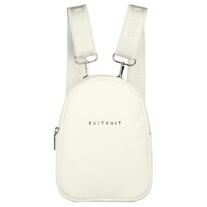 Dámský batoh  SUITSUIT® BF-30014 mini Fabulous Fifties Egg White, barva bílá ,Objem do 10 litrů