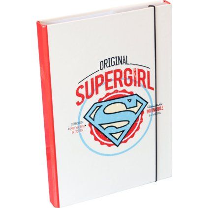 Baagl Desky na školní sešity A4 Supergirl