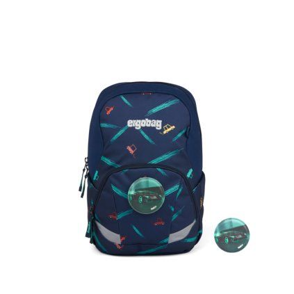 Dětský batoh Ergobag EASY L Speedy L 10l, barva Modrá ,Objem do 10 litrů