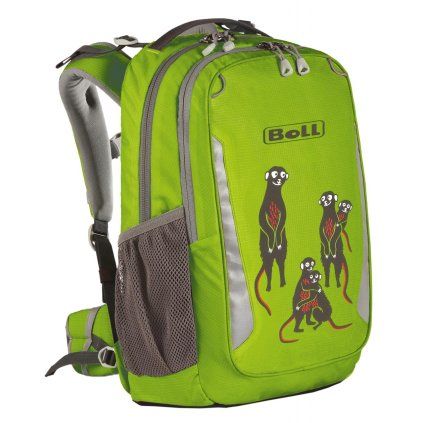 holčičí batoh Boll SCHOOL MATE 20 Meerkats lime, barva zelená ,Objem 11 - 20 litrů