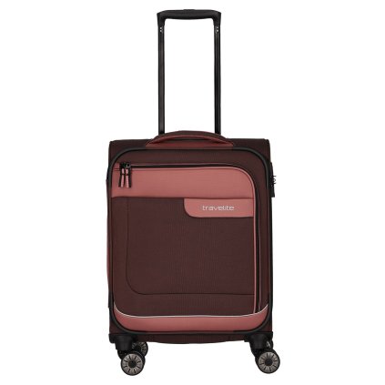 Travelite Viia 4w S Rose – cestovní kufr, pohled zepředu