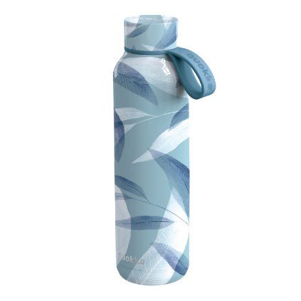 Quokka Nerezová termoláhev s poutkem Solid 630 ml - blue wind