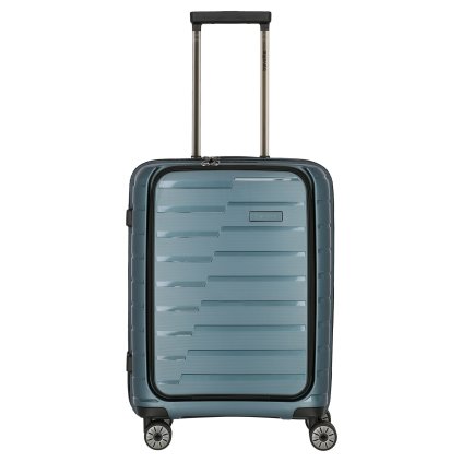 Travelite Air Base 4w S Front pocket Ice blue – cestovní kufr, celkový pohled