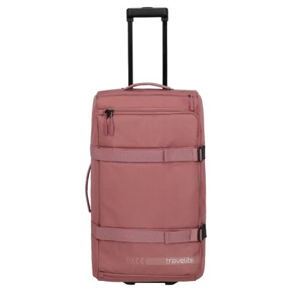 Travelite Kick Off Wheeled Duffle L Rosé 65L – cestovní taška na kolečkách, celkový pohled