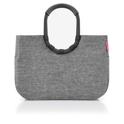 Reisenthel Loopshopper L Frame Twist Silver – nákupní taška, celkový pohled