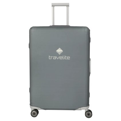 Travelite Luggage cover L Anthracite – obal na kufr, pohled zepředu