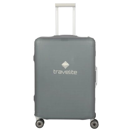 Travelite Luggage cover M Anthracite – obal na kufr, pohled zepředu
