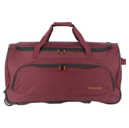 Travelite Basics Fresh Wheeled Duffle Bordeaux – cestovní taška na kolečkách, vnitřní prostor
