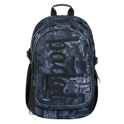 BAAGL Školní batoh Core Technic 25l  + BAAGL Sáček na obuv zdarma