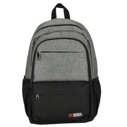 Enrico Benetti Hamburg 15" Notebook Backpack Light Grey 23l