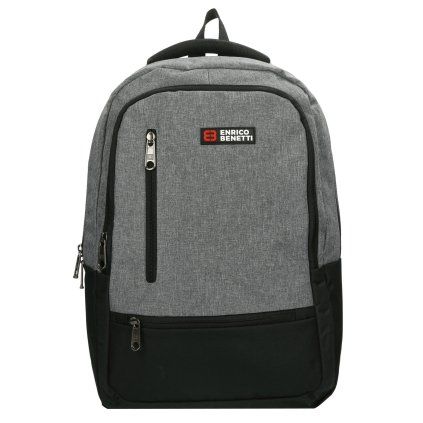 Enrico Benetti Hamburg 15" Notebook Backpack Light Grey 25l