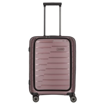 Travelite Air Base 4w S Front pocket Lilac – cestovní kufr, celkový pohled