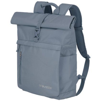 Travelite Basics Roll-up Backpack Smoke blue 35l – batoh, celkový pohled