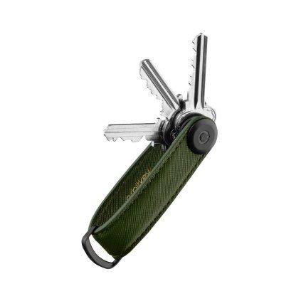 Orbitkey Kožená klíčenka 2.0 Saffiano - Olive