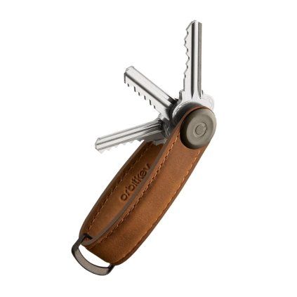 Orbitkey Kožená klíčenka 2.0 Crazy Horse - Chestnut Brown