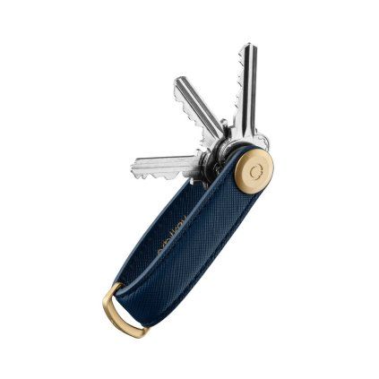 Orbitkey Kožená klíčenka 2.0 Saffiano - Oxford Navy