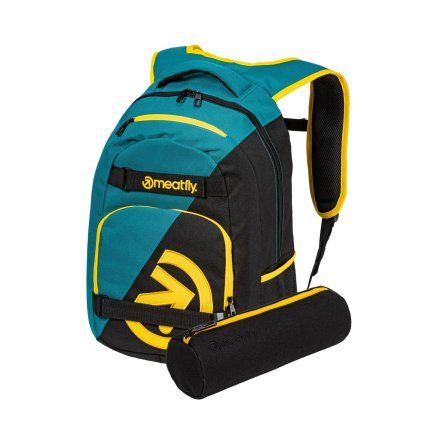 Meatfly Batoh Exile - Black / Snake Green - 24 L + PENÁL ZDARMA  + PENÁL ZDARMA