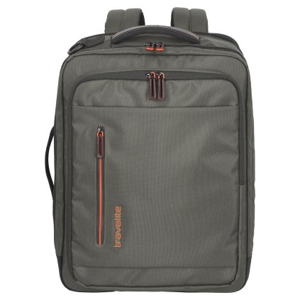 Travelite Crosslite 5.0 Board bag/Backpack Dark Olive 25/31l – batoh, detail zipu