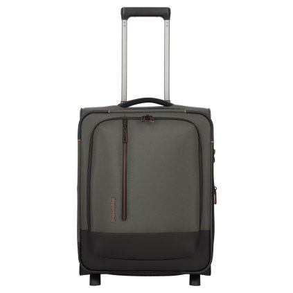 Travelite Crosslite 5.0 2w S exp. Dark Olive – cestovní kufr, pohled zepředu