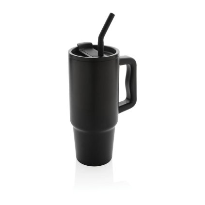 Velký nerezový termohrnek Embrace, 900ml, XD, černý