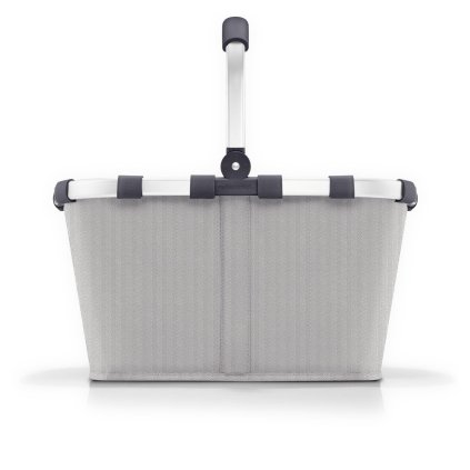 Reisenthel Carrybag Herringbone Grey – nákupní košík, celkový pohled