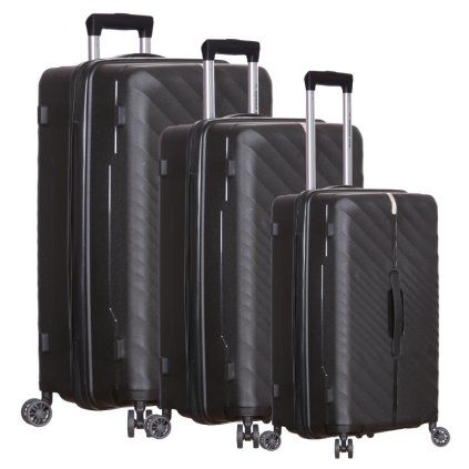 OUTDOOR GEAR Sada cestovních kufrů Stellar TR-407/3 PP - černá