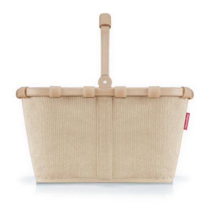 Reisenthel Carrybag Frame Cord Sand – nákupní košík, celkový pohled