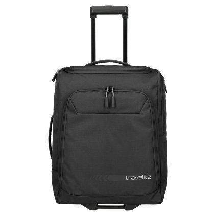 Travelite Kick Off Wheeled Duffle S Black 44L – cestovní taška na kolečkách, celkový pohled