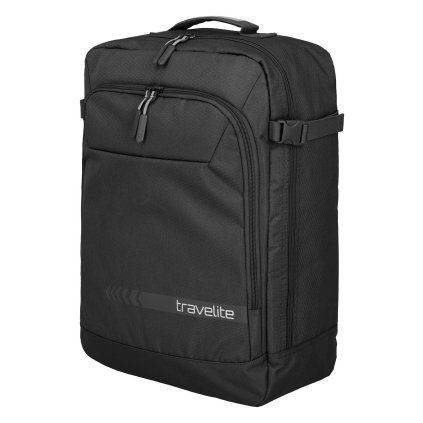 Travelite Kick Off Multibag Backpack Black – batoh, celkový pohled