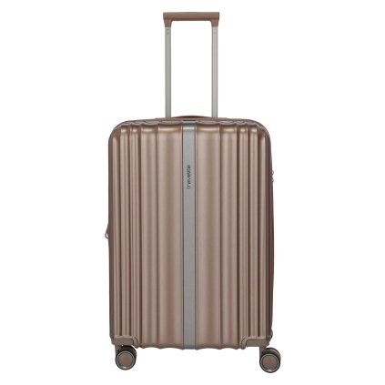 Travelite Paros 4w M Cappuccino – cestovní kufr, celkový pohled