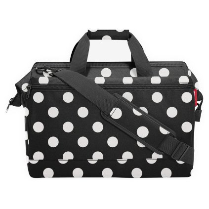 Reisenthel Allrounder L Pocket Dots White – cestovní taška, celkový pohled