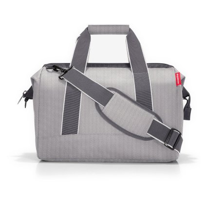 Reisenthel Allrounder M Herringbone Grey – cestovní taška, celkový pohled