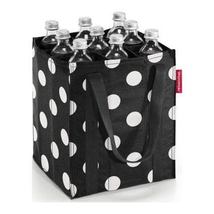 Reisenthel Bottlebag Dots White – taška na lahve, celkový pohled