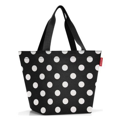 Reisenthel Shopper M Dots White – nákupní taška, celkový pohled