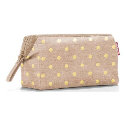 Reisenthel Travelcosmetic Metallic Dots Coffee – kosmetická taška, celkový pohled