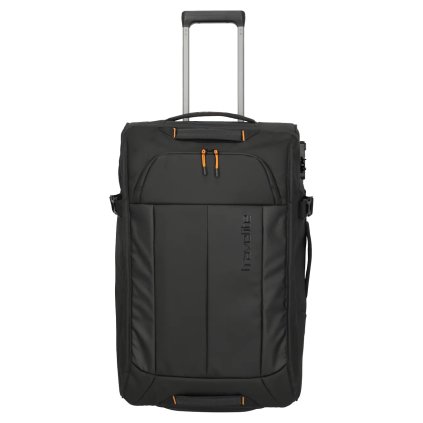 Travelite Briize Wheeled duffle M Black – cestovní taška na kolečkách, pohled zepředu