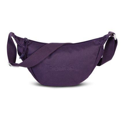 Bench Crossbody moon bag -  Plum