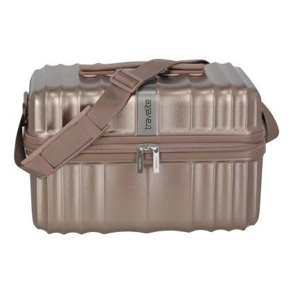 Travelite Paros Beauty Case Cappuccino – kosmetická taška, celkový pohled
