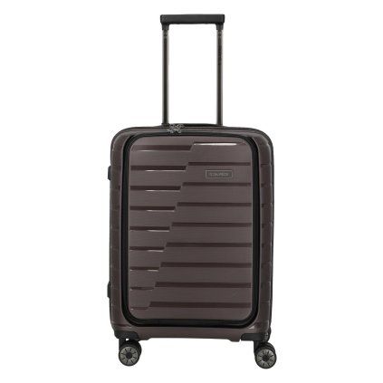 Travelite Air Base 4w S Front pocket Coffee – cestovní kufr, celkový pohled