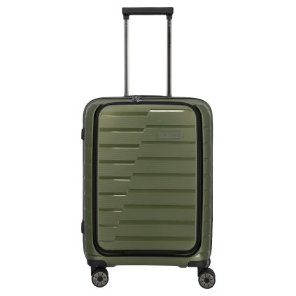 Travelite Air Base 4w S Front pocket Olive – cestovní kufr, celkový pohled