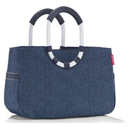 reisenthel loopshopperm herringbone dark blue os4113 2