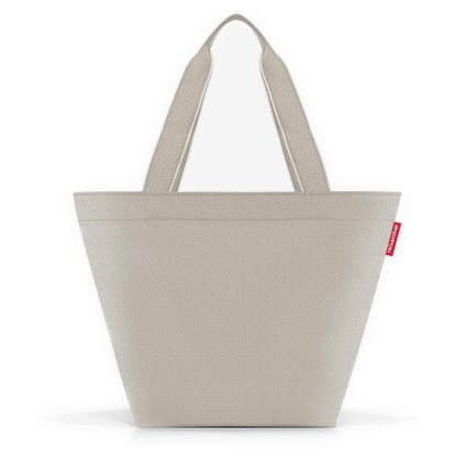Reisenthel Shopper M Herringbone Sand – nákupní taška, celkový pohled